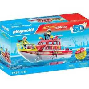 Playmobil Action Πυροσβεστικό Σκάφος Διάσωσης 71598