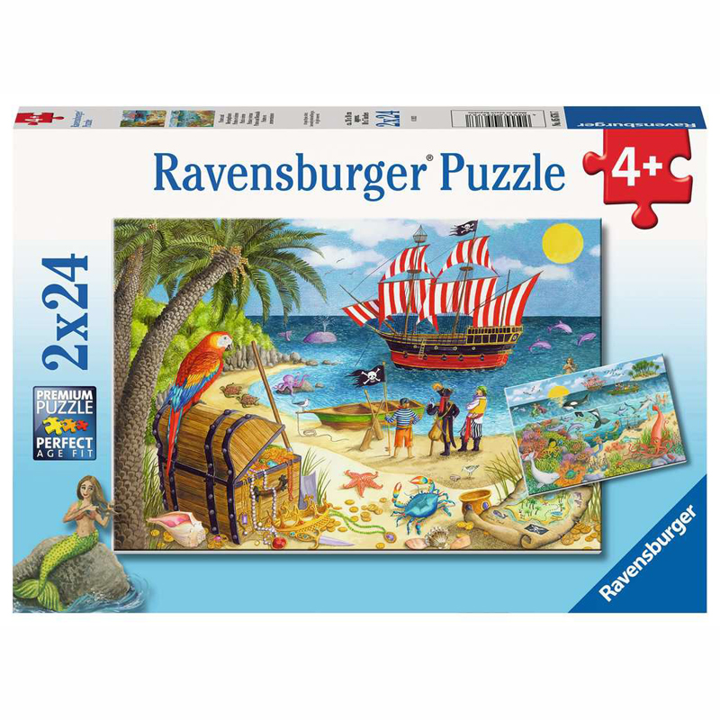 Ravensburger Παζλ 2x24 τεμ. Πειρατές 05676