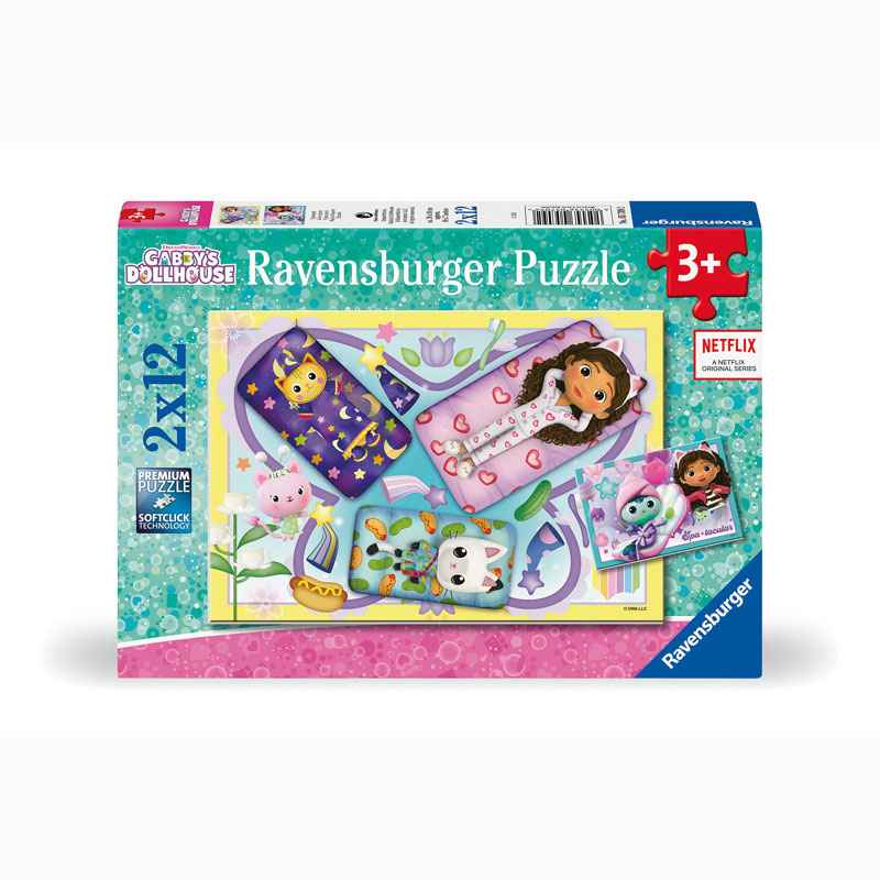 Ravensburger Παζλ 2x12 τμχ Gabby's Dollhouse 05709