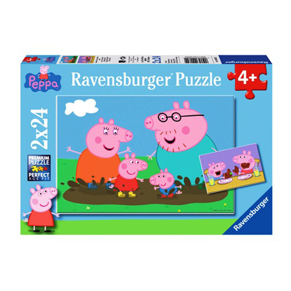 Ravensburger Puzzle 2x24 τμχ Peppa Το Γουρουνάκι 09082