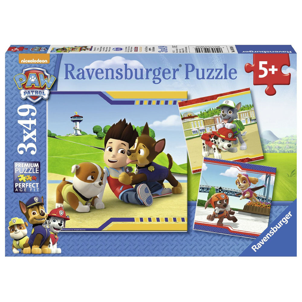 Ravensburger Puzzle 3x49 τμχ Paw Patrol Ήρωες με Γούνα 09369