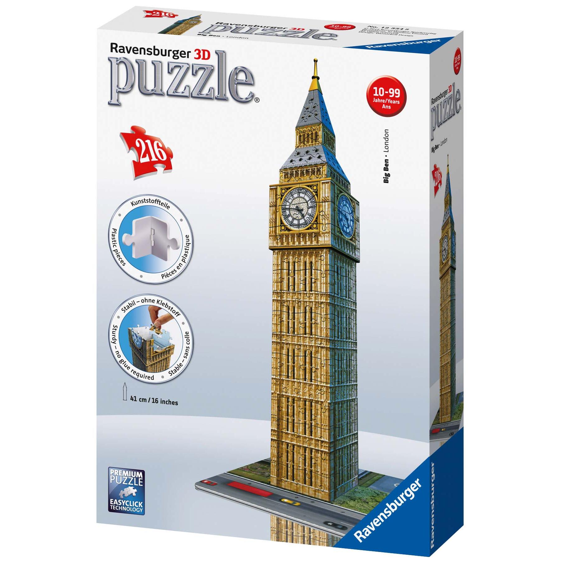 Ravensburger 3D Puzzle Midi Κτίρια Big Ben 216 τμχ 12554