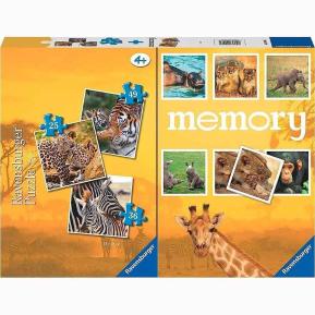 Ravensburger Επιτραπέζιο Memory® & 3 Παζλ Baby Animals 20996