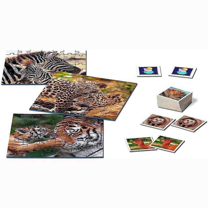 Ravensburger Επιτραπέζιο Memory® & 3 Παζλ Baby Animals 20996