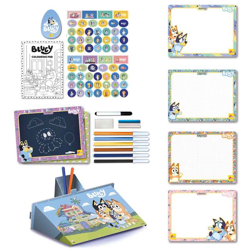 Lisciani Bluey Backpack Coloring & Drawing School 104604