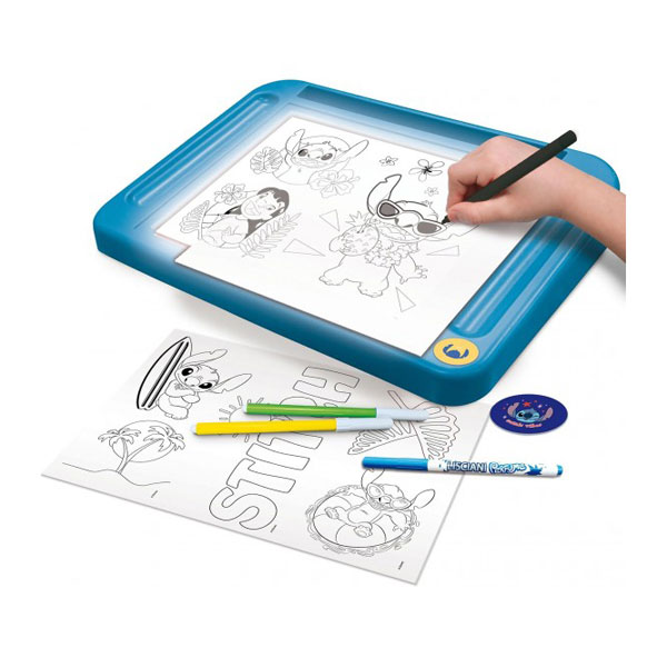 Lisciani Stitch Drawing School With Light Table - Σχολή Σχεδίου με Φωτιζόμενο Πίνακα Stitch 107582