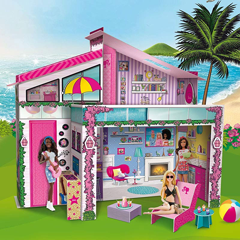 Lisciani Barbie Χάρτινη Dream Summer Villa με Κούκλα Barbie 76932