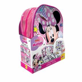 Lisciani Minnie Backpack Coloring & Drawing Kit 92932