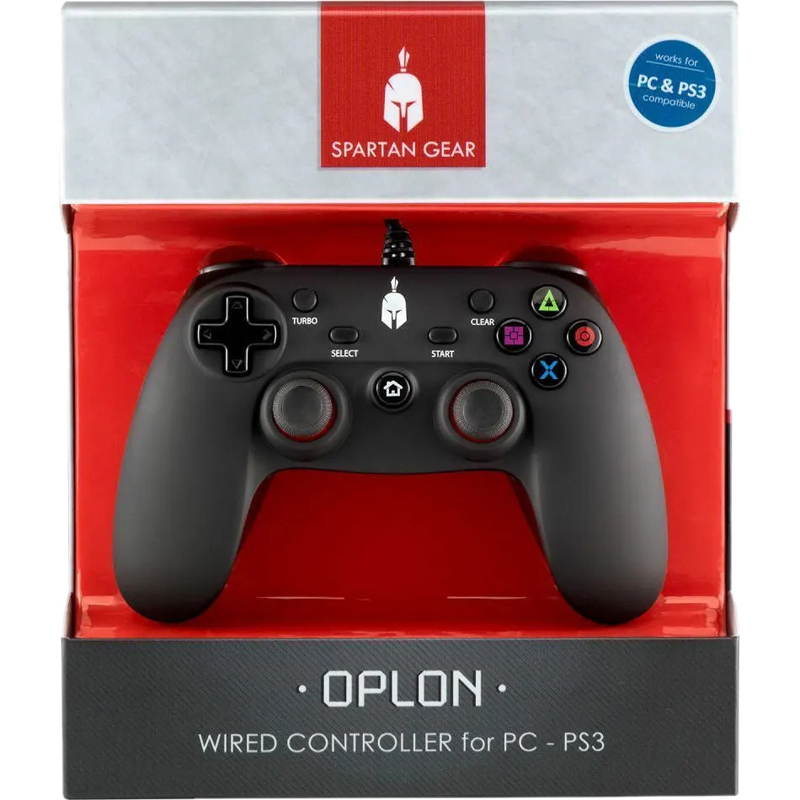 Spartan Gear Oplon Ενσύρματο Controller Black PC/PS3 SGCPCPS302
