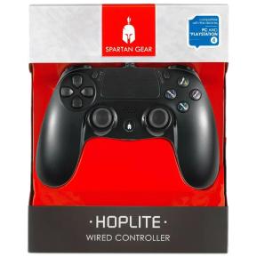 Spartan Gear Hoplite Wired Controller PC/PS4 Black SGWPCPS401B