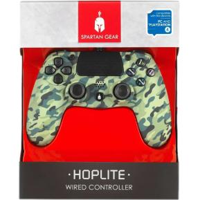 Spartan Gear Hoplite Ενσύρματο Controller PC/PS4 Green Camo SGWPCPS401C