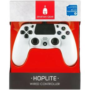 Spartan Gear Hoplite Ενσύρματο Controller PC/PS4 Λευκό SGWPCPS401W