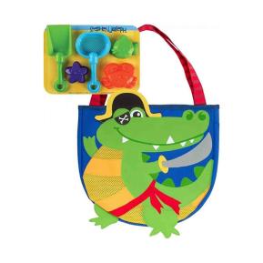 Stephen Joseph Παιδική τσάντα παραλίας με παιχνίδια Alligator SJ100354B