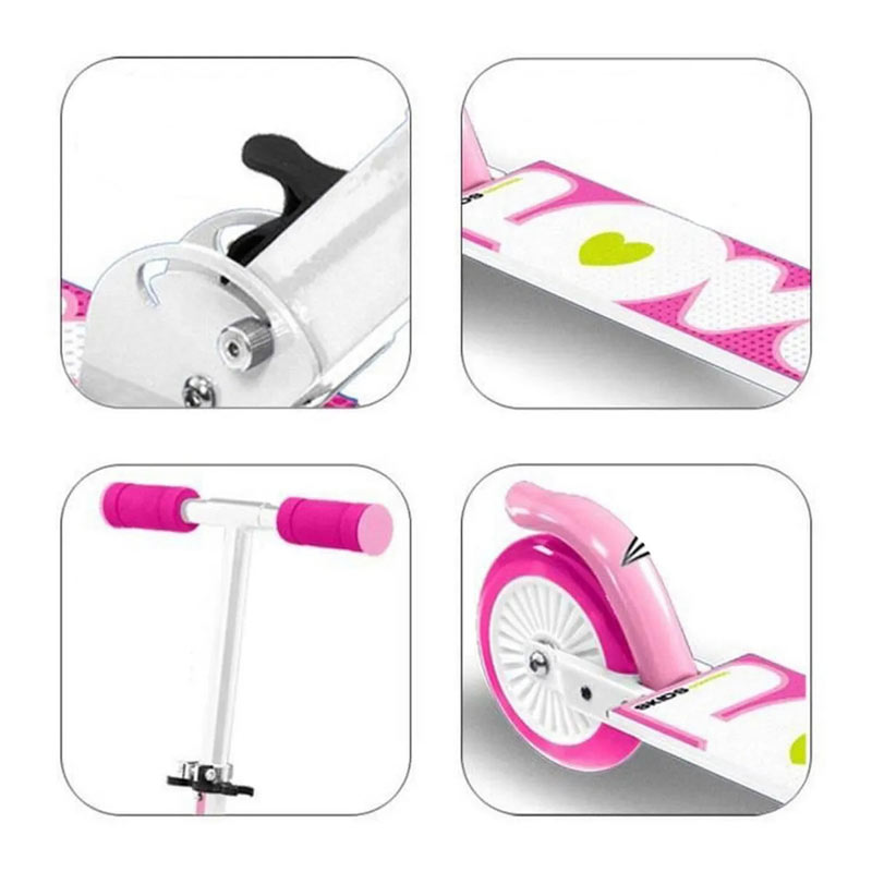 Stamp Scooter Skids Control Foldable White JS123002