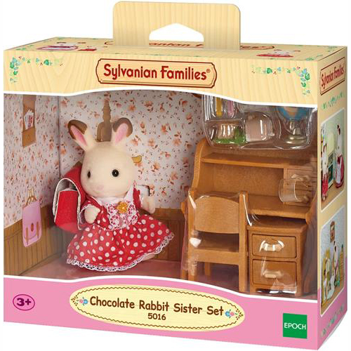 Sylvanian Families: Σετ Chocolate Rabbit Κουνελάκι με Γραφείο 5016