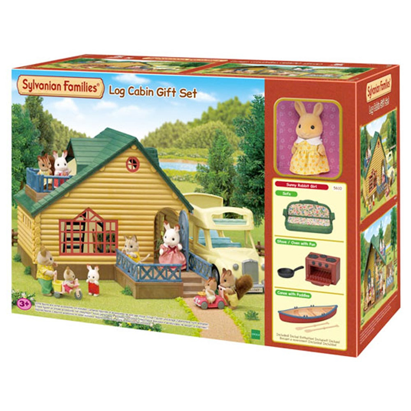 Sylvanian Families Log Cabin Gift Set (Green Roof) 5610