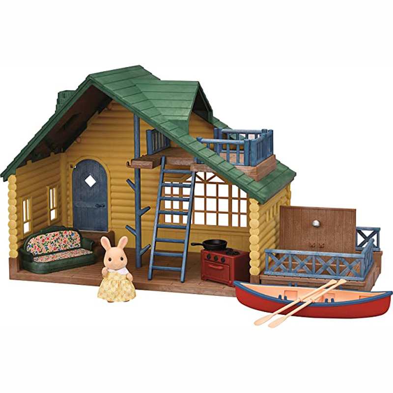 Sylvanian Families Log Cabin Gift Set (Green Roof) 5610