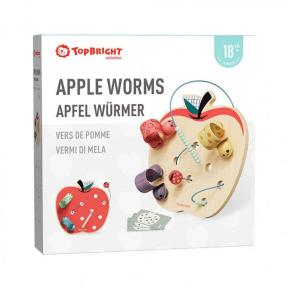Top Bright Ξύλινο Παιχνίδι Apple Worms 121123