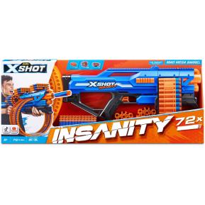 Zuru X-Shot Insanity Mad Barrel 72 Darts 36609