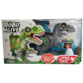 Zuru Robo Alive Robotic S2 T-Rex - Δεινόσαυρος Γκρι Αυγό Slime